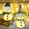 Skeadex Weihnachten Deko Innen,2 Stück LED Schneemann Figur Batteriebetrieben,Weihnachtsfiguren Klein Winter Deko Weihnachtsdeko Innen,LED Schneemann Deko für Tischdeko Kamin Büro Zimmer (B)