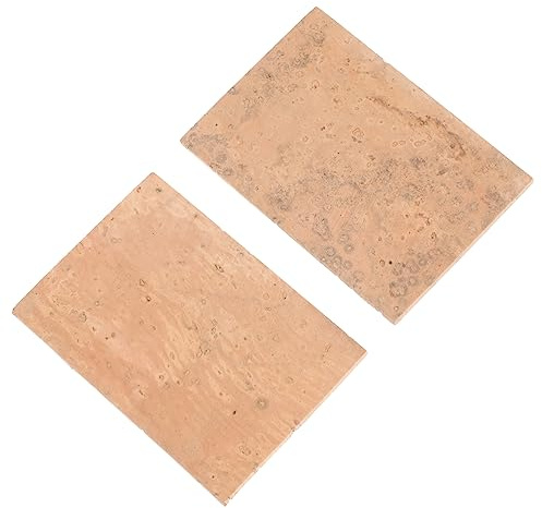 2 Stück Korkplatte für Saxophonhals aus Korkholz, Khaki | Abriebfest und Langlebig, Abdichtend und Geräuscharm, Passender Ersatz für Holzblasinstrumente