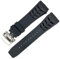 TWRQA Uhrenarmband für Richard Mille, 25 mm, Gummi-Silikon, Edelstahl-Faltschnalle, blaues Uhrenzubehör, blaues Armband, 25mm Black Buckle, Achat