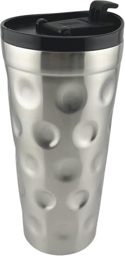 Dubbeglas Thermobecher mit Deckel (Heißer Pfälzer) | Pfalz Thermo Dubbebecher aus Edelstahl 0,39 Liter | Kaffeebecher to go, Isolierbecher mit Dubben