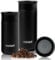 Moon 360° Insulated Travel Mugs - Leak Proof Reusable Coffee Cups - Pro Version for Performance & Easy Clean - Leakproof Flask for Hot & Cold Drinks - Fits Car Cup Holders, UK Company (380ml, Black)