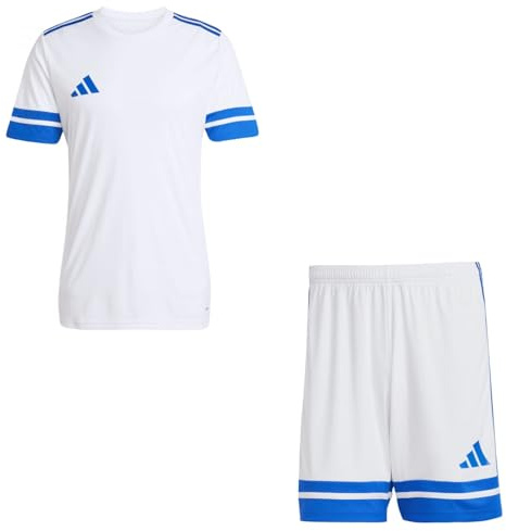 adidas Herren Set Trikot + Hose Squadra 25 White/Team Royal Blue XXL