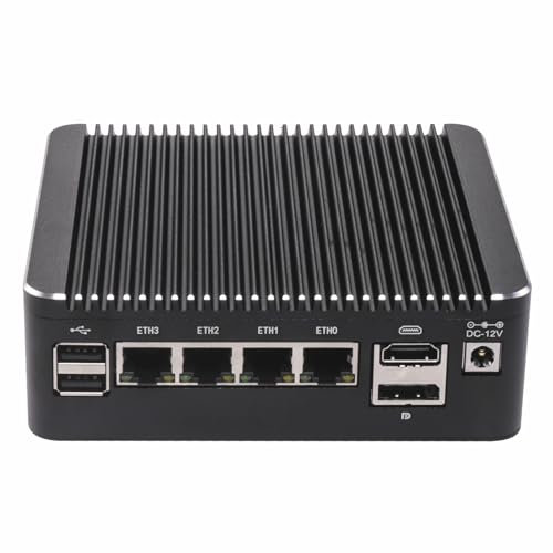 FakestarPC 4 LAN i226 2,5 G Firewall Mini – PC mit Pare – Feuer ohne Lüfter N150 (Upgrade N100, 4c / 4T, bis zu 3,6 GHz) Server ddr4 nvme Typ – C PF Sense opnsense AES – nein