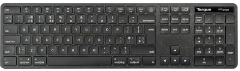 Targus ECOsmart Full-Size Wired Keyboard UK | Eco-Friendly, Durable, Comfortable Typing, Spill-Resistant, Compact Desktop Keyboard for Work, Home & Office Use