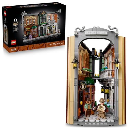 LEGO Ikonen-Buchständer: Sherlock Holmes 10351 Spielzeug, für Jungen und Mädchen, 18 Jahre und älter