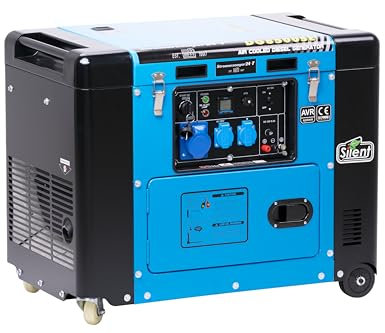 Pro-Lift-Montagetechnik Generatore di corrente diesel di emergenza 8 kVA Silent 230 Volt 6500 W AVR-02848