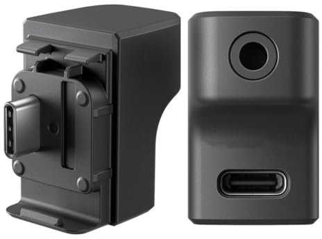 Adattatore audio per Insta360 Ace Pro / 360 Ace Mic Adatper, adattatore microfono da 3,5 mm e porte di ricarica di tipo C per accessori Insta360 Ace Pro Ace Pro