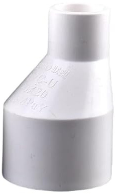 Supkancl Raccord réducteur Excentrique Droit en PVC, 1 pièce, for Tuyau d'arrosage de Jardin, Accessoires de Drainage, Adaptateur for Aquarium(I.D 63-50mm)