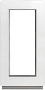 Framex Kellerfenster Festverglasung Weiß 2-fach 40 x 100 cm, Kunststofffenster PVC mit 32 mm Verglasung (4/24/4), festes Fenster für Garage und Gartenhaus, BxH 400 x 1000 mm