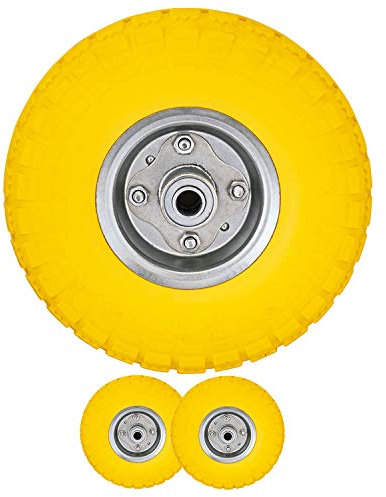 Voche® 2 X 10 Puncture Burst Proof Solid Rubber Sack Truck Trolley Wheels Spare Tyres