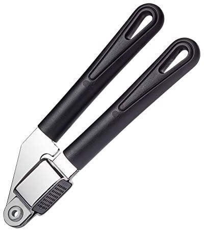 Westmark Knoblauchpresse mit herausnehmbarem Gittereinsatz, Verchromt, Stahl/Kunststoff, Gentle, Schwarz, 28362270, 19.7 x 6 x 2.7 cm