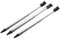mi ji 3 Piezas Ajustable Plata lápiz Tone plástico Negro para Nintendo 3DS bolígrafo retráctil Universal