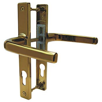 Sprung Door Handle 180mm Screw Fix 70pz Old Ferco Lock Match-Polished Gold