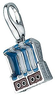 Giorgio Martello Milano Charm Strandkorb, Silber 925 Bunt, Onesize 925 Sterling Silber