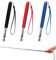 Pointeurs Rétractables, 3Pcs Pointeur de Présentation Télescopique, Pointeur Télescopique en Acier Inoxydable, Baguette Télescopique pour Enseignants, Présentation et Guide(Rouge, Bleu, Noir)
