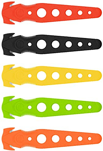 WESTCOTT Sicherheits-Paketmesser Set mit 5 Stück, farblich sortiert, E-84103 00