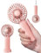 EasyAcc Mini Handheld Fan Rechargeable 3000mAh Battery Portable Personal Pocket Fan Up to 15 Hours 3 Speeds with Lanyard, Detachable Base for Kids Elderly Women Mother's Day Gifts Pink