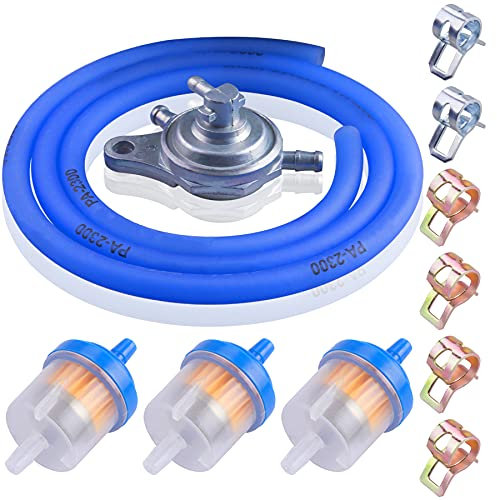 ORAEVY Manguera de filtro de combustible de gas + bomba de combustible de vacío para GY6 50cc 150cc 139QMB 157QMJ Roketa SUNL Taotao Chinese Scooter ATV piezas de motocicleta