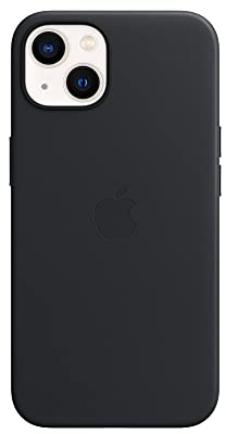 Apple Leather Case with MagSafe (for iPhone 13) - Midnight