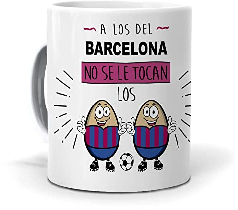 Tazas para los Culés | A los del Barcelona no se le tocan los …| Accesorios para los Hinchas del Barcelona | Taza del Barcelona | Taza de Desayuno | Regalo a Niños , Cumpleaños| Taza AAA 350 ML