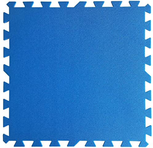 NELAQUA Protector de Suelo para Piscina, 9 pìezas de 500x500x10mm. Azul (Grosor 10 MM.)