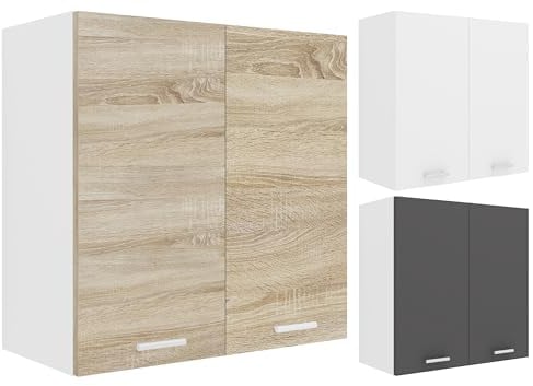 VCM Küchenschrank hängend | Maße ca. H. 60 x B. 60 x T. 31 cm | Hängeschrank mit Zwei Fächern | Küchenmöbel – Esilo