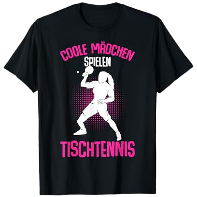 Coole Mädchen spielen Tischtennis Ping Pong Kinder T-Shirt