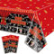 2 Pack Movie Night Tischtücher, 220x130cm Rechteck Film Themed Party Tischdecken, Now Showing Tischtuch für Movie Night Theater Red Carpet Geburtstag Party Dekorationen Zubehör