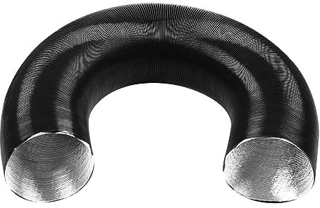 Tuyau d'entrée d'air strié en feuille d'aluminium 42/60/75 mm, tuyau de préchauffage, tuyau d'entrée d'air ondulé, conduit d'entrée d'air de voiture, sortie d'air chaud pour chauffage de voiture