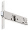 Cerradura de embutir para puertas de aluminio con pestillo reversible y frontal de acero inoxidable YALE - Entrada 80 - Frente 22