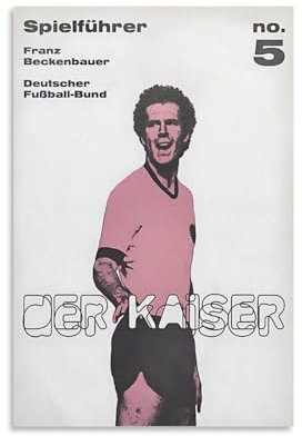 DAGUYS Wandkunst-Poster, Motiv: Legendärer Fußballspieler Franz Beckenbauer 5, Leinwandbild, Wohnzimmer-Dekor, 30 x 45 cm