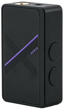Linsoul SIMGOT DEW4X - Amplificador portátil de monitor intraural, auriculares estéreo de alta fidelidad USB DAC con chip DAC dual C43198, 384 kHz/32 bits, pequeños amplificadores de audio para