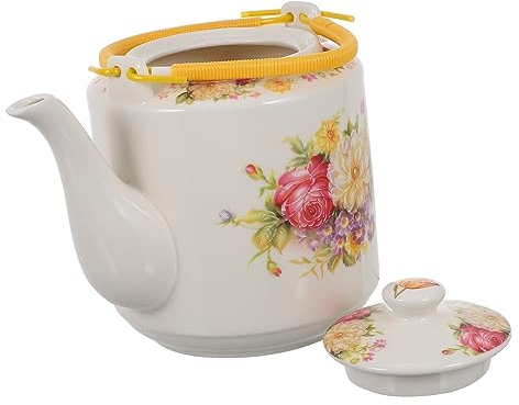 TOPBATHY 2l Handbemalte Keramische Mit Großer Kapazität Chinesischer Teekessel Vintage Wasserkocher Für Kung Fu Tee Und Blumentee Porzellan Für Büro Und Zuhause