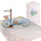 Sweetpopup® 3D Hochzeitskarte - Pop Up Karte Hochzeit Glückwunsch | Geldgeschenk Hochzeitsgeschenk Hochzeitstag Jahrestag Flitterwoche | Premium Metallic-Papier | Tandem Fahrrad/Hochzeitsfahrrad 069