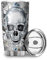Gamoii Diamant Totenkopf Schädel Trinkbecher Thermobecher Kaffeebecher Edelstahl Rostfrei Becher Tassen Vakuumisolierte Reisebecher Travel Mug Reiseflasche Edelstahlbecher mit Deckel