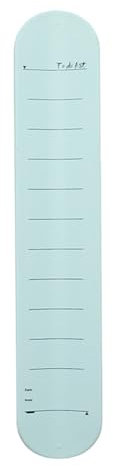 Itkcozcg Fournitures de bureau, bracelets mémo en silicone inscriptibles, effaçables, bloc-notes, bracelet réutilisable avec règle pour adulte, vert clair, Length 237mm Width 46mm, Fournitures de