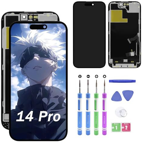Ersatz für iPhone 14 Pro (Modell A2890 A2650 A2889 A2892) 2022 Jahr 15,5 cm LCD-Display Digitizer Panel (Reparatur) LED-Bildschirm Montage mit Reparaturwerkzeugen