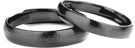 Homxi Trauringe Paar mit Gravur,Silber Ringe 925 Paar,Ring Verstellbar Verlobung Rund Matt Ring Herren Schwarz