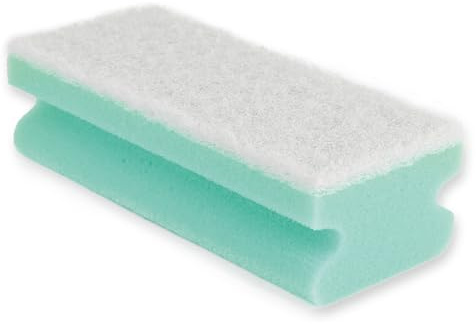 100 Stück Franz Mensch Padschwämme Colour grün 15x7 cm | Schaumstoff/Softvlies, H: 4,5 cm, Reinigungsschwämme, Putzschwämme, vielseitig einsetzbar