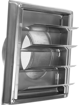 Artibetter Rejilla Ventilación Inox De Ventilación De Pared Exterior Campana Extractora Inoxidable