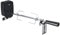 Set di spiedini per barbecue in acciaio inox, 106 cm, girarrosto con motore e 2 aghi da carne, girarrosto elettrico, funzionamento tramite batterie, spiedo girevole