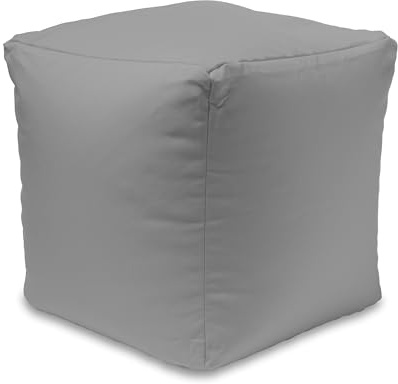 Home Sweet Home UK 100% Waterproof Cube Bean Bag Footstool Modern Square Pouffes for Living Room Large Cube Plush Pouffe Footstool For Indoor & Outdoor Stylish & Durable Square Beanbag Pouffe Stool