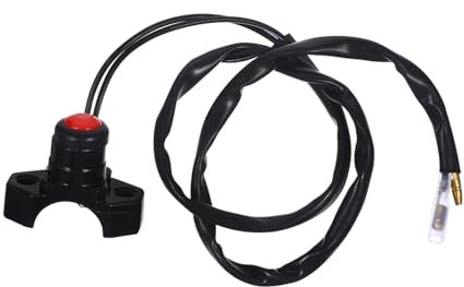 OSOLADY Partes De Modificación Del Interruptor De Bocina Interruptor De Manillar Para Moto Cambiar Manillar Para Moto De Cross Botón De Señal De De La Motocicleta Aleación De Aluminio