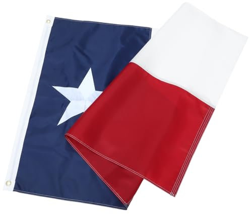 Toyvian Drapeau Texas Émaillé Drapeau État Américain Aux Intempéries pour Célébrations et Décorations Festives