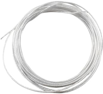18AWG High Temperature PTFE Insulated Wire, Silver Plated Copper Conductor, High Temperature Resistant (-60°C to +250°C) - 5m Length