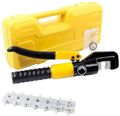 Hydraulischer Bewehrungsschneider, 4/6/10/16/25/35/50/70mm² Hydraulische Klemme Druck 10 T Home Crimpen Werkzeug DIY Kabel Verdrahtung Zange,Schneidleistung