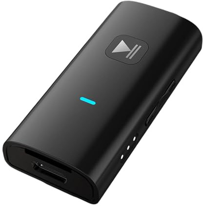 dijiusidy Bluetooth Empfänger, Clip Kopfhörer, kabelloser Audioadapter, Heim und Auto Musikset, 0 Technologie, Hörerlebnis, einfache Bedienung, tragbare Lautsprecher, LED Anzeige für Zuhause
