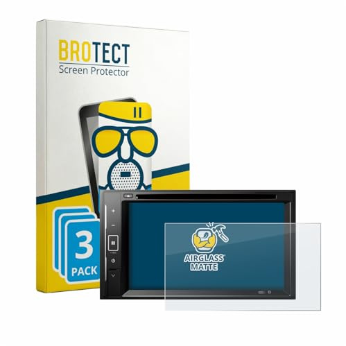 BROTECT Entspiegelungs Schutzglas für Pioneer DMH-A240DAB (3 Stück) Schutzfolie Glas Matt [Extrem Kratzfest 9H, Anti-Reflex, Anti-Fingerprint]