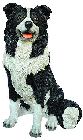 Vivid Arts XRL-SSDG-B Sitting Sheepdog Resin Ornament