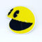 GK Pac Man Smiley-Aufnäher für Kinder, bestickt, zum Aufbügeln, Gelb, Rund, Patch